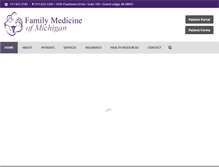Tablet Screenshot of familymedicineofmichigan.com